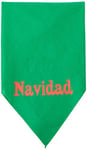 Mirage Pet Products Feliz Navidad Bandana sérigraphié pour Animaux de Compagnie Vert émeraude Taille S