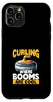 Coque pour iPhone 11 Pro Le curling là où les balais sont cool