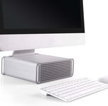 Support Pc Réhausseur Imac Mts-03 Ordinateur Pour Bureau Avec Pupitre Pose Moniteur Réglable En Hauteur Écran 21"-27" Design[ADP2205205]