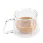 As Double Wall Insulated Glass Cup Heat Resistant Mug Glassware For Coffee Tea