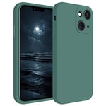 Blyge iPhone 14 Case, Liquid Silicone Dustproof Case, 6.1 Inch Full Body Protective Shockproof Case for iPhone14, iPhone 14 Case with Anti-Scratch Microfiber Lining, Green