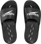 Speedo Women's Slides | Pool Sliders | Beach Footwear, Black, 5 UK