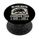 Black Death European Tour Plague Rat Histoire médiévale PopSockets PopGrip Adhésif