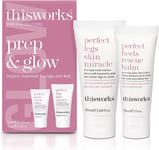 This Works Prep and Glow Gift Set - Travel Size Kit with Perfect Legs Skin Mira
