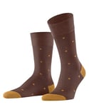 FALKE Men's Dot M SO Cotton Patterned 1 Pair Socks, Brown (Cinnamon 5186), 5.5-8