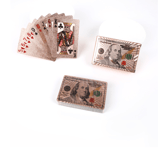 Dollar Design Rose Gold Poker Playing Cards for Game Money or wedding gifts