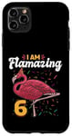 Coque pour iPhone 11 Pro Max Flamant rose 6e anniversaire – I am Flamazing 6 Years