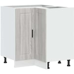 Armoire d'angle de cuisine Porto sonoma gris bois d'ingénierie vidaXL