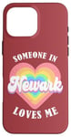 Coque pour iPhone 16 Pro Max Quelqu'un à Newark m'aime City Heart