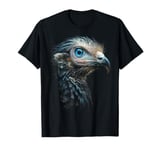 Turkey Bird Motif Animal Illustration Blue Eyes Turkey T-Shirt