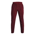 Men's Under Armour UA Stretch Woven Breathable Lightweight Pants in Red