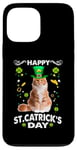 Coque pour iPhone 13 Pro Max Maine Coon Cat Happy St Catricks Day St Patricks Day Cats