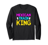 Mens Mexican Train King Dominoes King Long Sleeve T-Shirt