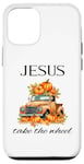 Coque pour iPhone 14 2024 Automne et Automne Jésus Take The Wheel Vintage Christian