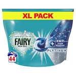 Fairy Platinum +Stain Remover Non Bio Pods Washing Liquid Capsules for Sensitive Skin 44 Washes