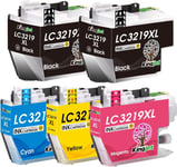 LC3219XL Cartouches d'encre pour Brother LC3217 LC3219XL Compatible pour Brother MFC-J5330DW MFC-J5335DW MFC-J6930DW MFC-J5730DW MFC-J6935DW MFC-J6530DW MFC-J5930DW, 5 Pack