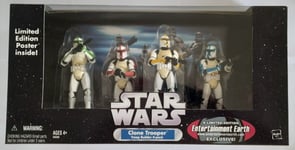 STAR WARS CLONE TROOPER TROOP BUILDER 4-PACK COLOUR/CLEAN ENTERTAINMENT EARTH