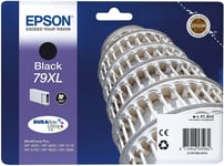 Epson 79XL Leaning Of Pisa Black Genuine, XL High Yield Ink Cartridge DuraBrite 