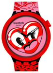 Swatch SB05Z103 Break Free HATTIE'S HEART (47mm) Pink and Watch