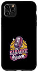 Coque pour iPhone 11 Pro Max Karaoké Queen Karaoké Chanteur Microphone Karaoké