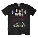 The Who T Shirt Live at Leeds 1970 Poster Official Eco Mens Black M