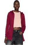 Urban Classics Women's Ladies Sweat Parka Cardigan, Multicoloured (Burgundy), M