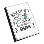 Never Cry Over Spilt Milk It Could Have Been Rum Passport Holder Cover Case Joke