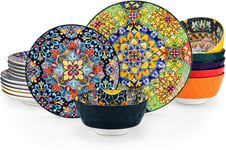 Vancasso Simi Dinner Set for 6 People, Artisanal Ceramic Dishware Collection