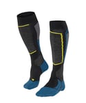 FALKE Men's SK2 Intermediate M KH Wool Warm Thick 1 Pair Skiing Socks, Black (Black 3001), 5.5-7.5