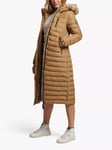 Superdry Faux Fur Hooded Longline Light Padded Puffer Coat