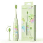 Ordo Squishmallows Toothbrush, Sonic Toothbrush for Kids, Battery Toothbrush, Soft Bristles, Extra Brush Head Inc, Gift for Kids Aged 4+, Battery Included, Rutabaga