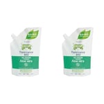 Natessance - Gel Douche Vivifiant - Aloe Vera - Certifié Bio Cosmos Organic Eco-pack 100% Recyclable - 650 ml (Lot de 2)