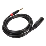 XLR Male To TRS Cable 1/4in Balanced 6.35mm For Electric Guitar Tuner Hot