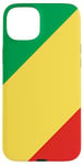 Coque pour iPhone 15 Plus Drapeau de la République du Congo Proud Patriot Souvenir Fan