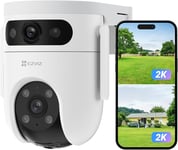 EZVIZ 2K Dual-Lens Security Camera Outdoor, 360° Pan-Tilt, Support 512 GB SD No