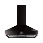 Falcon FHDSE1000BL/C 100 cm Super extract Hood Black Chrome Chimney Hood