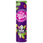 Jelly Bean Factory Sour Tube | 9 Sour Mix | Gluten and Gelatine free | Impulse candy (1 x 90g)