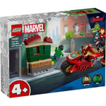 LEGO® Marvel Iron Man med motorcykel och Hulk  76287 multifärg