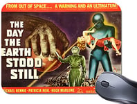 Day The Earth Stood Still Mouse Mat Vintage Movie Poster Sci Fi Film Mouse pad