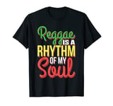 Reggae Sun and Palm Trees Rasta Jamaica Design T-Shirt