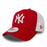 New Era Adjustable Trucker Cap - New York Yankees Rouge