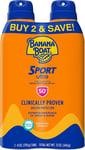 Banana Boat Sport Ultra SPF 50 Sunscreen Spray Twin Pack | Banana Boat Sunscreen