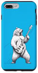 Coque pour iPhone 7 Plus/8 Plus Polar-Bear berçant une Guitare, Guitariste, Musique, Groupe