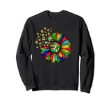 Rubik Rubix Rubics Player Cube Sunflower Color Math Lovers Sweatshirt