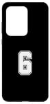 Coque pour Galaxy S20 Ultra Numéro 6 à l'arrière – Maillot d'anniversaire de l'équipe de sport numéroté