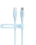 Anker 543 USB C to USB C Cable (240W 3ft), USB 2.0 Bio-Based Charging Cable for MacBook Pro 2020, iPad Pro 2020, iPad Air 4, Samsung Galaxy S21, and More (Misty Blue)