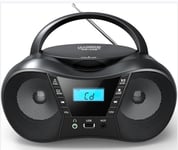 Eltra Radio Player Cd Lila2 Usb/Bt Black