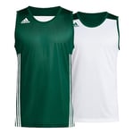 adidas 3G Speed Reversible Jersey T-Shirt Homme, Dark Green/White, S