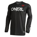 O'NEAL | Chemise Motocross Manches Longues | MX MTB Mountain Bike | Matériaux légers, Trous d'aération découpés au Laser, Coupe Ergonomique | Hardwear Jersey Elite Classic V.22 | Adulte | Noir | XL