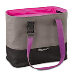 Cloer 810-11 Sac à lunch pouvant contenir jusqu'à 3 boîtes à lunch, fonction isolante, logo réfléchissant, polyester, rose, 9 litres